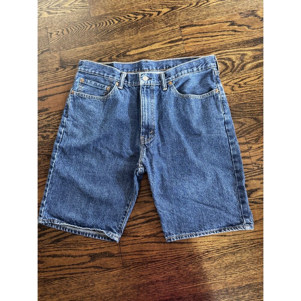 Levi’s 505 W36 Medium Wash Denim Jorts Long Jean Shorts Y2K
